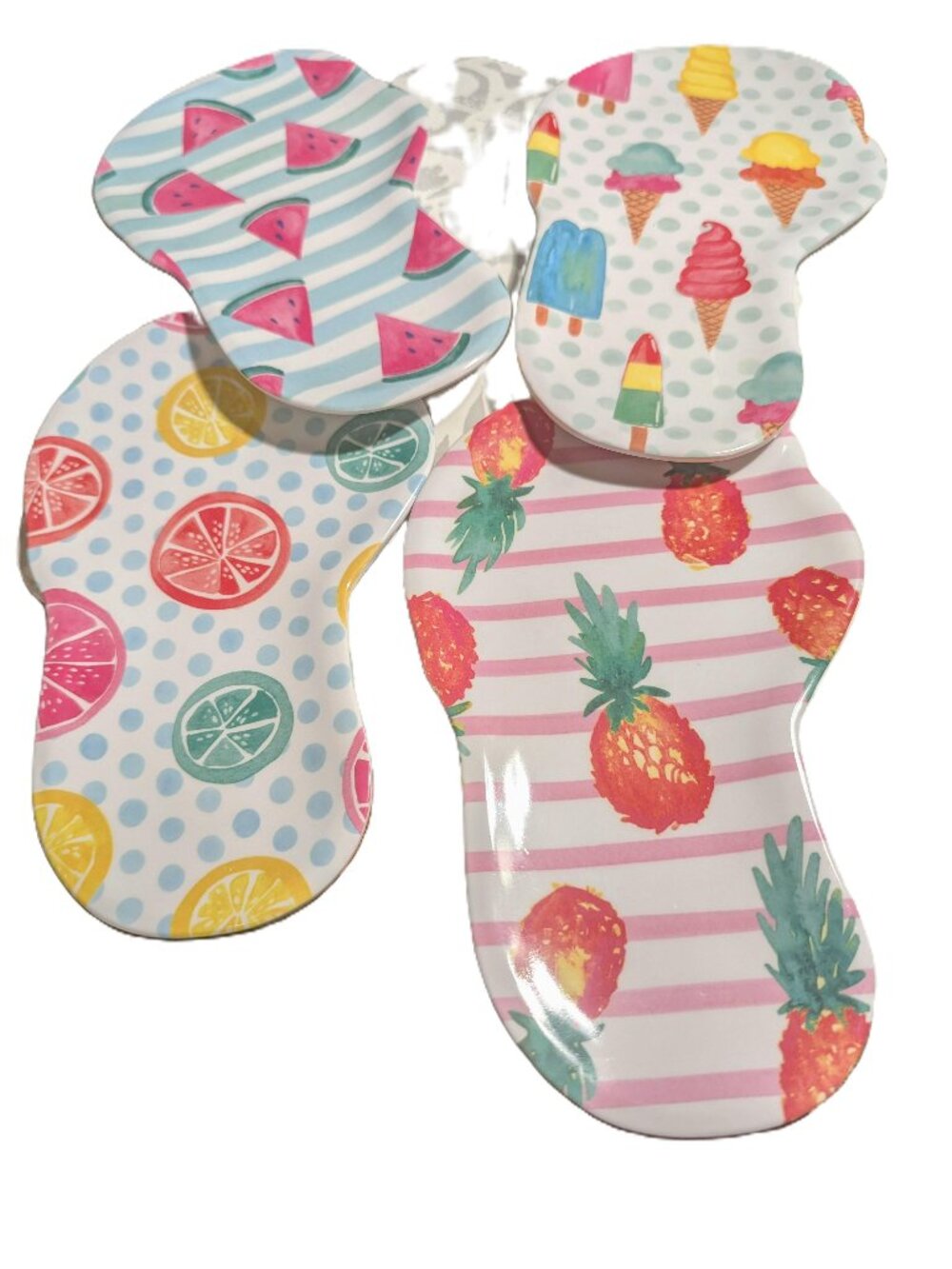 Novogratz Snack Plates Set Of 4 NWT